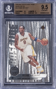 2005-06 Topps First Row “Baseline 99” #33 Kobe Bryant (#83/99) - BGS GEM MINT 9.5